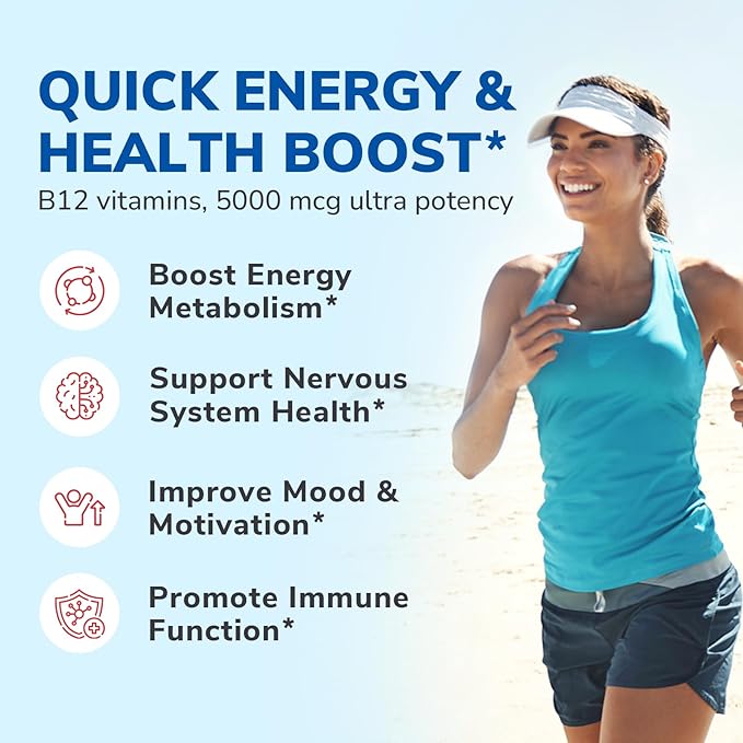 Vitamin B12 Sublingual 5000 mcg 90 Tablets Magnesium Citrate 420mg with Vitamin D3 &amp B6 120 Capsules
