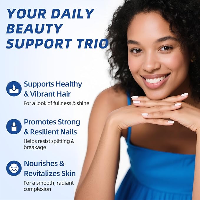 Liquid Biotin &amp Collagen Drops 20000mcg--High Potency Hair Growth Vitamin Support - Biotin and Liquid Collagen Supplement for Women &amp Men - Glowing Skin Support Healthy Hair &amp Nail Growt