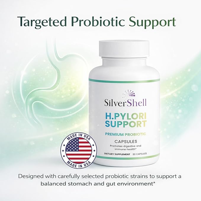 H. Pylori Probiotics Formula - Stomach Lining Support with Lactobacillus Reuteri - Defense Helicobacter Pylori - 30 Capsules