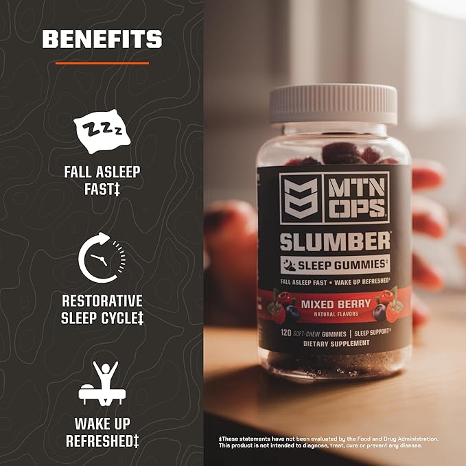 MTN OPS Vitamin D3 + K2 &amp Slumber Gummies Bundle