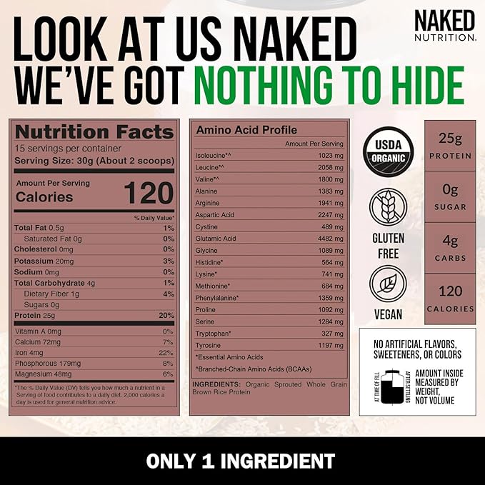 NAKED Vegan Protein Bundle Seed and 1LB Rice