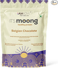 I AM LOVE It’s Moong Healthy Protein for Women &amp Men Vegan Protein Powder with Moong &amp Brown Rice Isolate 24 gm of Protein Easy to Digest &amp Gluten Free Belgian Chocolate Flavour (500g)