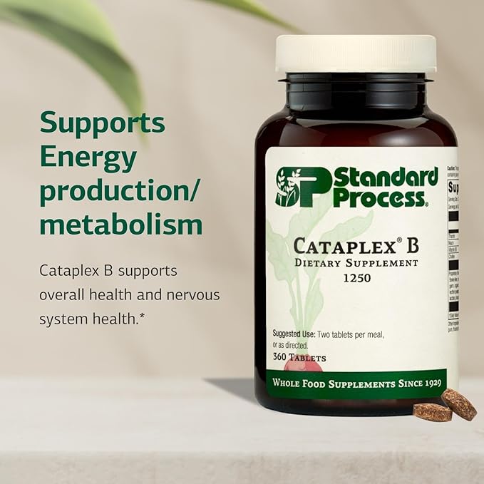 Standard Process Cataplex B Dietary Supplement - Non-Dairy &amp Non-Soy - Cardiovascular &amp Nervous System Health Supplement - 360 Tablets
