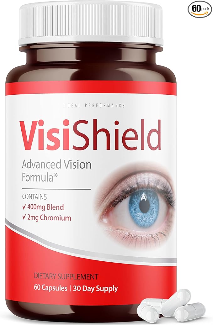 IDEAL PERFORMANCE Visishield Advanced Vision Formula for Eyes Supplement Pills Vitamins (60 Capsules)