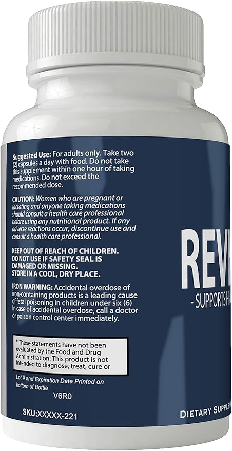 Revifol Hair Skin and Nails Supplement - Advanced Unique Hair Growth Vitamins and Minerals with Biotin - Gluten Free 60 Capsules - Hair Lash Skin and Nails Extra Strength Formula Growth Booster