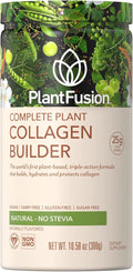 PlantFusion Vegan Collagen Powder - Plant Based Collagen Protein Powder For Muscle &amp Joints Hair Skin &amp Nails - Keto Gluten Free Soy Free Non-Dairy No Sugar Non-GMO - Unflavored 10.58 o