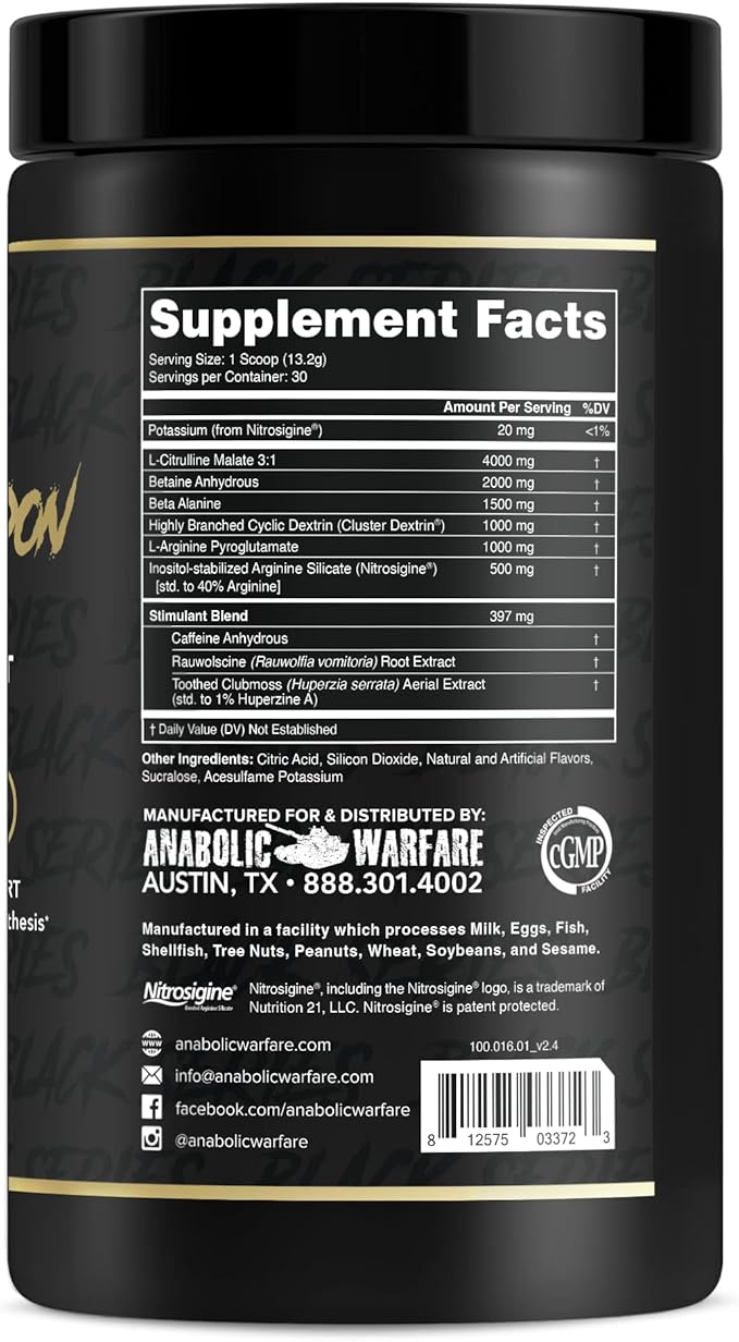 Anabolic Warfare Creatine Carnage + Nuclear Armageddon Bundle – Explosive Power &amp Pre-Workout Stack for Strength Endurance &amp Muscle Building