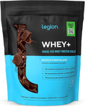 LEGION Whey+ Protein Whey Isolate from Grass Fed Cows (Chocolate 15 Servings) - Whey Protein Isolate Powder Low Calorie Non-GMO Sugar Free Lactose and Gluten Free All Natural Protein Powder
