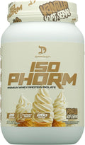 DRAGON PHARMA Isophorm Hydrolized Whey Protein Isolate Fast Absorption Premium Whey Protein Maximize Recovery Great Tasting 25g Per Serving (2 lb Vanilla Soft Serve)