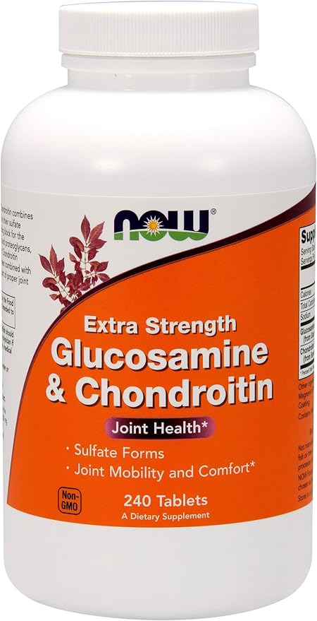 NOW Foods Glucosamine and Chondroitin 750-600 mg 240 Tabs