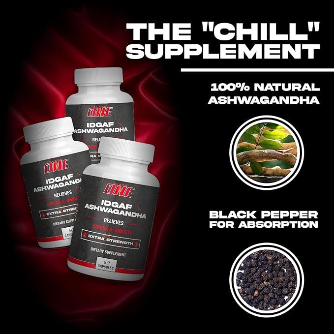 Stress Support – Ashwagandha Supplement for Calm &amp Balance – 60 Capsules Non-GMO Gluten-Free