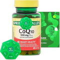 Rapid-Release CoQ10 100 mg 60 Softgels with Bundle Exclusive Vitamins &amp Minerals - A to Z - Better Ligth&ampSpring Guide + Weekly Pill Organizer (3 Items)