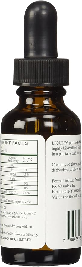 Rx Vitamins Liqui-d3 2000 Iu 1 Fl Oz (Pack of 1)