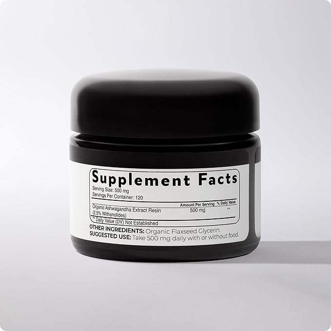 Blisque - Extremely Bitter Organic Ashwagandha Paste | This is a Paste that Needs to be Scooped with a Spoon. These are NOT Capsules. | Very Bitter | 60 Grams | Contains Glycerin
