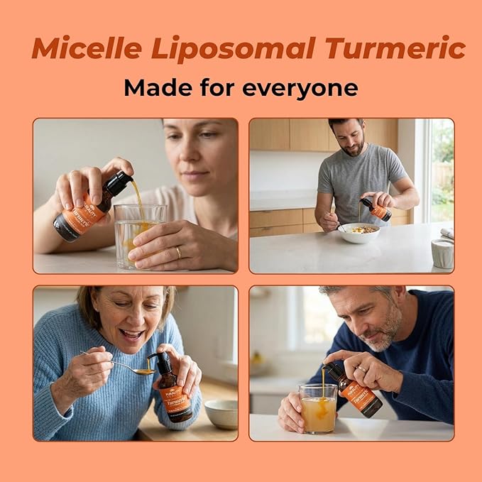 PURALITY HEALTH Liquid Turmeric with Fulvic Acid Liposomal Enhanced Absorption Vegan Formula | Easy-to-Use Pump for Liquids Supports Joint Health &amp Daily Wellness Month Supply