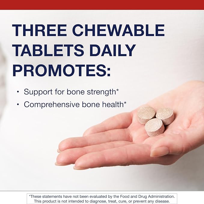 Metagenics Bone Builder Chewable Supplement- Calcium Vitamin D &amp Magnesium for Bone Strength &amp Teeth Health* - Supports Cardiovascular &amp Immune Function* - Non-GMO Gluten-Free - 90 Chewa