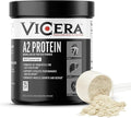 A2 Protein Powder Unflavored 25 G Protein per Serving Organic A2/A2 Whey Casein Blend with Probiotics and Celtic Sea Salt Gluten Free Workout Supplement Non GMO 20 Servings 27.4 Oz