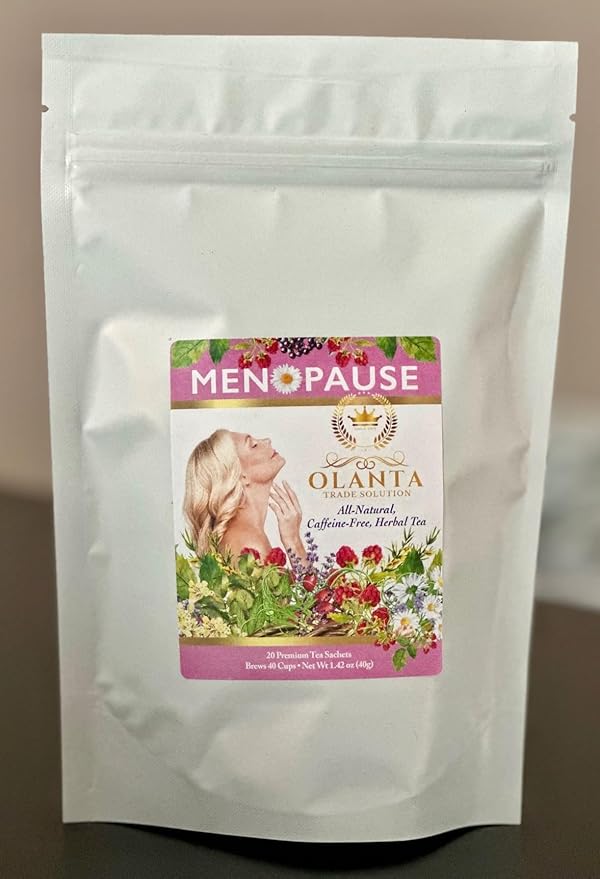 SUPPORT MENOPAUSE TEA - Support hot flashes menopause cooling menopause support complex natural menopause herbal tea immune booster - 20 Premium Tea Sachets