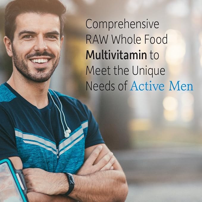 Garden of Life Vitamin Code Raw One Men's Multivitamin with Zinc Supplements for Immune and Skin Health 30 Capsules
