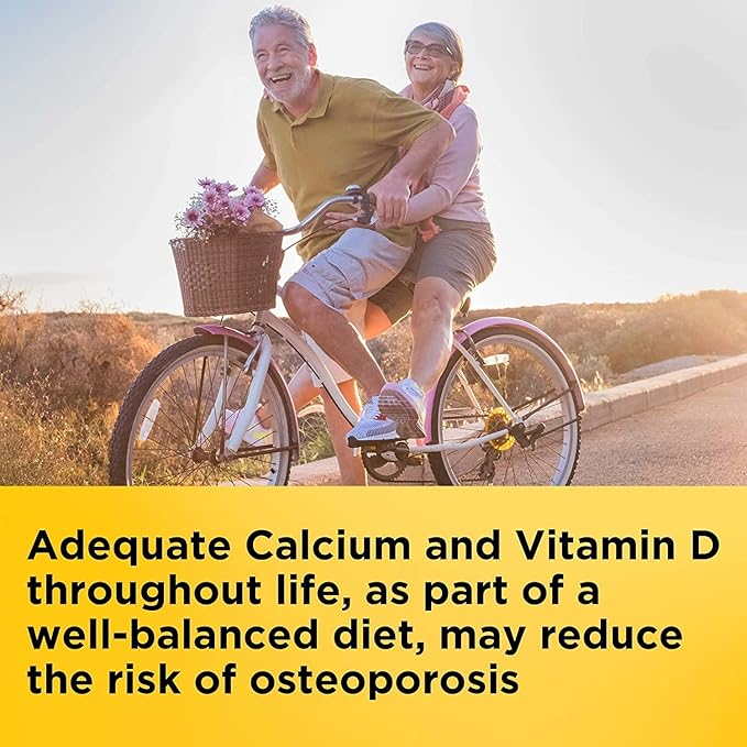 Nature Made Calcium 600 mg with Vitamin D3 Dietary Supplement for Bone Support 220 Tablets - Pack of 2