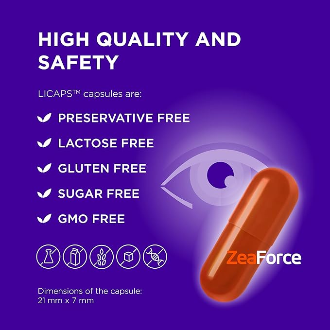 Excellent Vision with 1 Capsule/Day. Concentrated Composition. Multidirectional Action. Liquid Formula for Complete Absorption and Faster Effect. Laboratory Tested. (1 Month Supply)