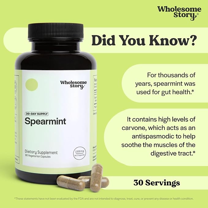 Myo &amp D-Chiro Inositol NAC + Spearmint Capsules Bundle Supplement | Complete Hormonal &amp Metabolic Bundle Support | Organic Spearmint &amp Inositol 30 Servings | N-Acetylcysteine 120 Servings