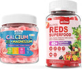 Kids Calcium Gummies + D3 &amp 2 Pack Super Reds Gummies
