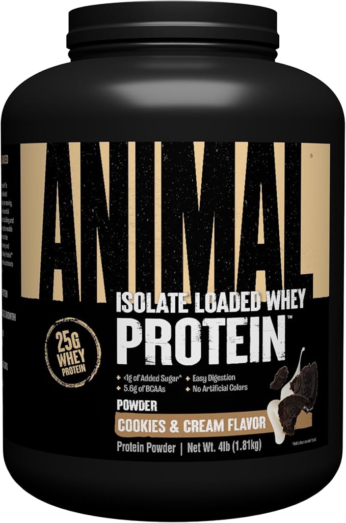 Animal Whey Isolate Protein Powder 25g - 4 lbs Fury Pre Workout Powder 16.96 Oz - Focus Energy Pumps for Bodybuilders