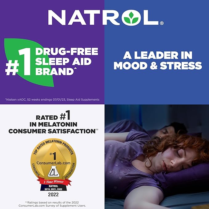Natrol Fast Dissolve Melatonin 10 mg Melatonin Supplements for Restful Sleep Sleep Support for Adults 100 Strawberry-Flavored Melatonin Tablets Up to a 100 Day Supply