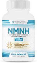 NMNH Dihydronicotinamide Mononucleotide 1000mg – NMNH Supplement with Sunflower Lecithin Liposomal Delivery Matrix for Enhanced Absorption – 120 Capsules (60 Servings) – NAD+ Support