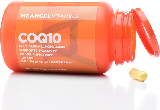 Mt. Angel Vitamins CoQ10 100mg Plus Alpha Lipoic Acid Superior Absorption Natural Supplement Form of Coenzyme Q10 with ALA 30 Vegetarian Capsules