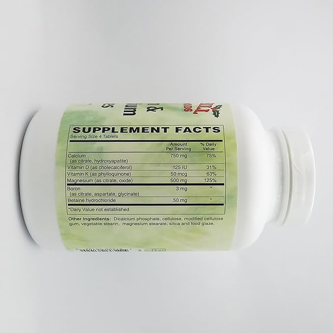 Holly Hill Health Foods Calcium and Magnesium Citrates 250 Tablets