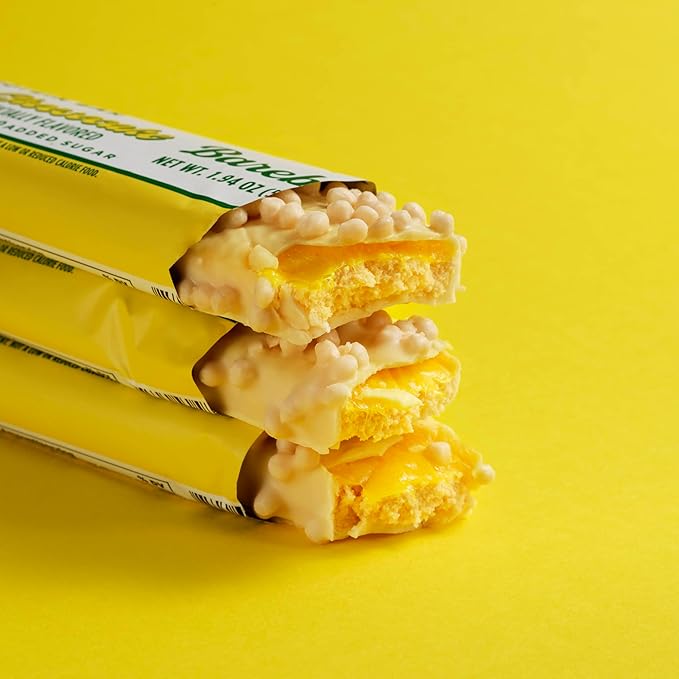 Barebells Protein Bars Lemon Cheesecake - Pack of 12 20g High Protein Treats - Chocolate Nutrition Bar with 1g Total Sugars - On-The-Go Breakfast or Post-Workout Snack