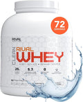 RIVAL NUTRITION Clean Rival Whey – 5LB Unflavored – 100% Whey Protein Powder Whey Isolate Primary Source | 25g Protein Muscle Gain/Recovery | All Natural No Artificial Ingredients - 72 Servings