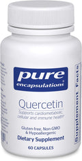 Pure Encapsulations Quercetin - 500 mg - Immune Support Cellular Health &amp Heart Health - Antioxidant Supplement - Gluten Free &amp Non-GMO - 60 Capsules