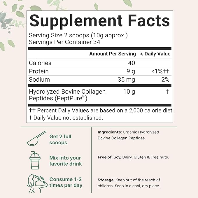 Micro Ingredients Vitamin D3 10000 iu + K2 200 mcg Coconut Oil Softgels &amp Organic Collagen Peptides Powder Bundle 2 Pack | Essential Sunshine Vitamins | Hydrolyzed Type I &amp III Bovine Collagen