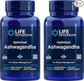 Life Extension Optimized Ashwagandha 150 Veg Caps (Pack of 2) - Non-GMO Gluten Free Vegetarian Capsules