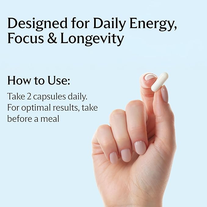 SHED NAD+ Supplement Vitality Complex with Nicotinamide Riboside (NR) Alpha-GPC TMG &amp Methylated B Vitamins – Supports Energy Focus Cellular Health &amp Aging – 60 Capsules