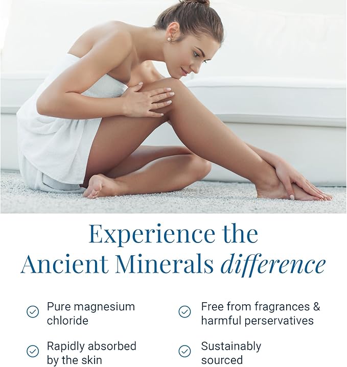 Ancient Minerals Magnesium Bath Flakes - Magnesium Oil Spray and Lotion Ultra with MSM - High-Absorption Efficiency for Relaxation Wellness &amp Muscle Relief