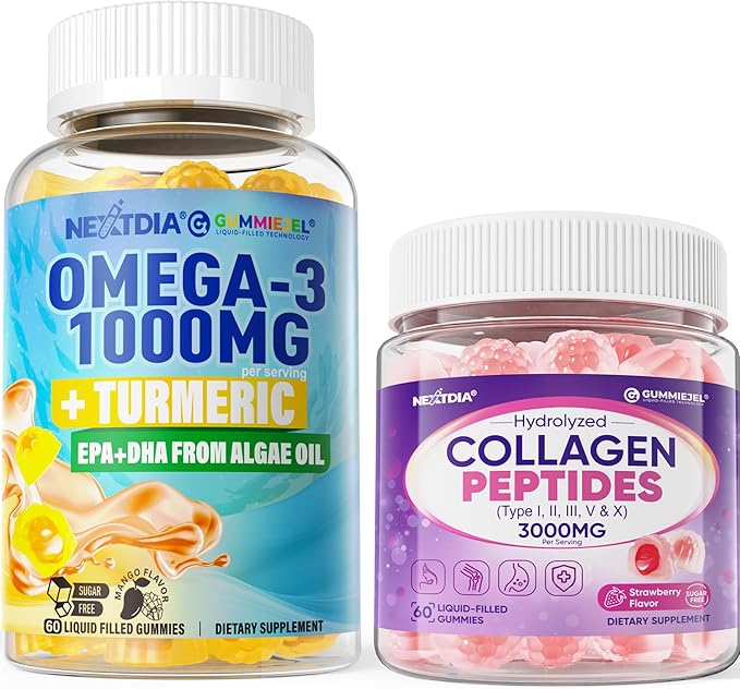 Collagen Omega-3 Gummies + Turmeric 2 Pack