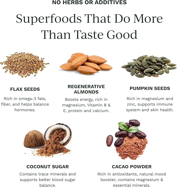 Monthly Hormone Balance Bundle – 2 Nourishing Vanilla Protein Powders + 2 Dark Cacao Ritual Spreads – Plant-Based Vegan Gluten-Free – PMS &amp Menopause Relief with Superfood Nutrition