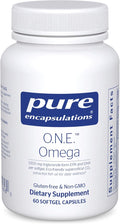 Pure Encapsulations O.N.E. Omega - Fish Oil Supplement for Heart Health Joints Skin Eyes and Cognition* - Fish Oil Concentrate with EPA and DHA - 60 Softgel Capsules
