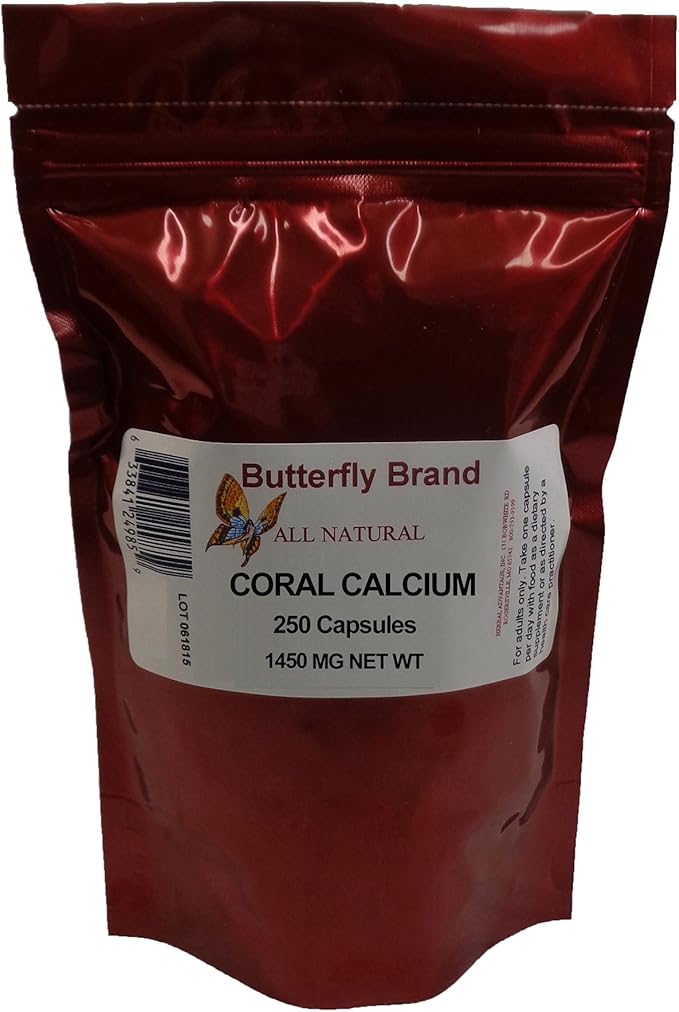 Coral Calcium Capsules 1450mg Bag of 250