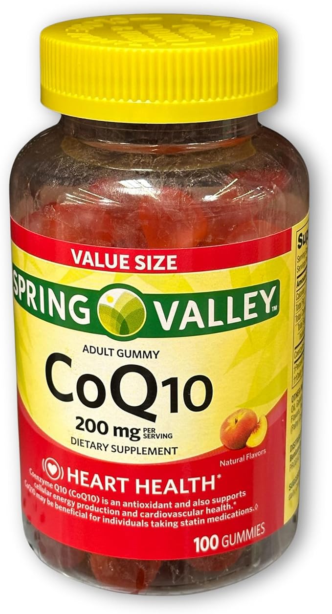Coq10 200mg Gummies- Coenzyme Supplement for Adults Natural Flavor 200 mg 100 ct (Pack of 1) Boxed by Fusion Shop Store