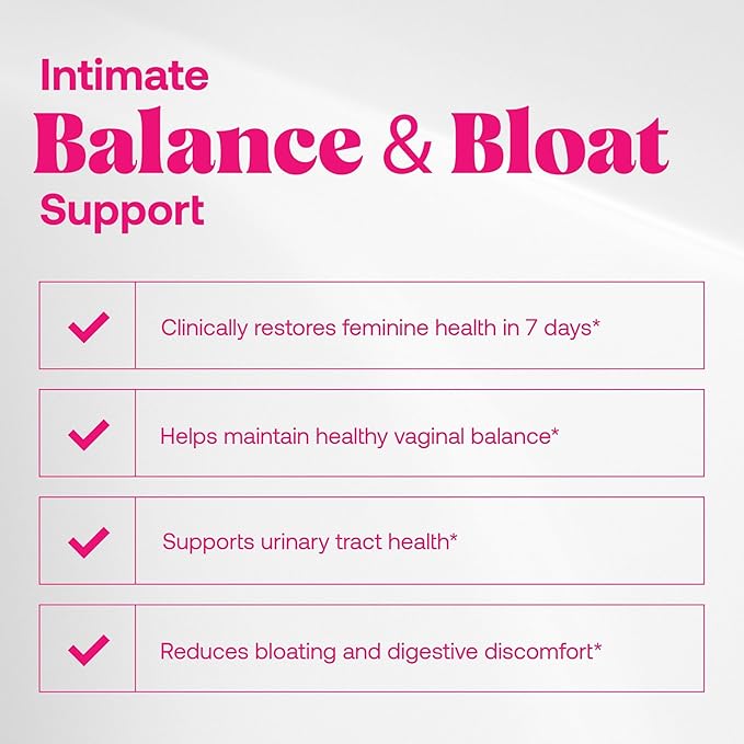 Omax Health Prebiotics and Probiotics Complex for Women pH Balance Vag Health Urinary Tract Yeast &amp BV Prevention Lactobacillus &amp Bifidobacterium | Vegan Organic Gluten Free | 30 Vege-C