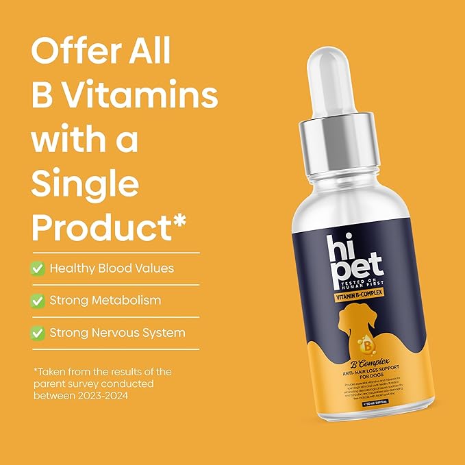 Vitamin B Complex for Dogs Supports Metabolism and Increases Energy Levels 1.7 Fl Oz (Pack of 6)