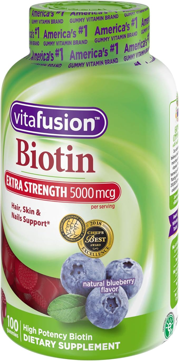 Vitafusion Extra Strength Biotin Gummy Vitamins 100 ct