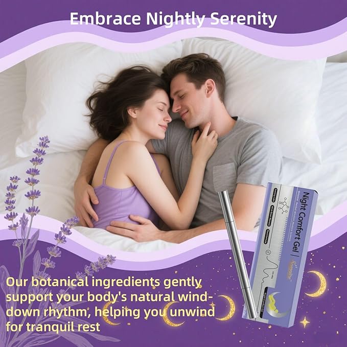 Topical Sleep Aid Gel for Adults Use Before Bed 2-Week Supply in Portable 2g Tube Fast-Absorbing Non-Greasy Formula with Calming Lavender