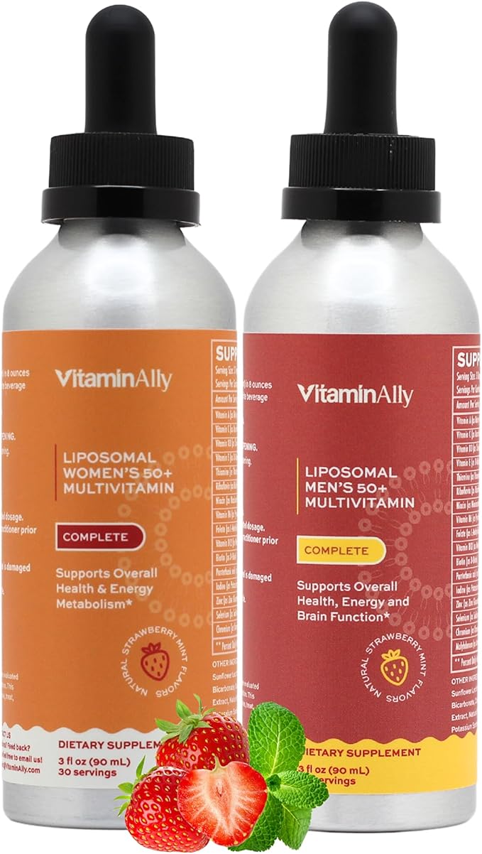 Complete 50+ Liposomal Liquid Multivitamin Bundle | Non-GMO | Sugar Free | Gluten Free | 30-Day Supply