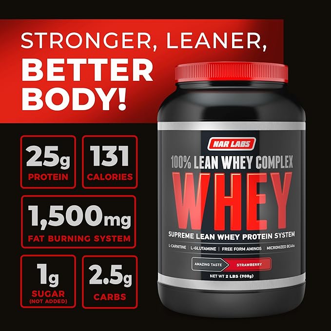 100% Lean Whey Complex 2 pounds (Strawberry)